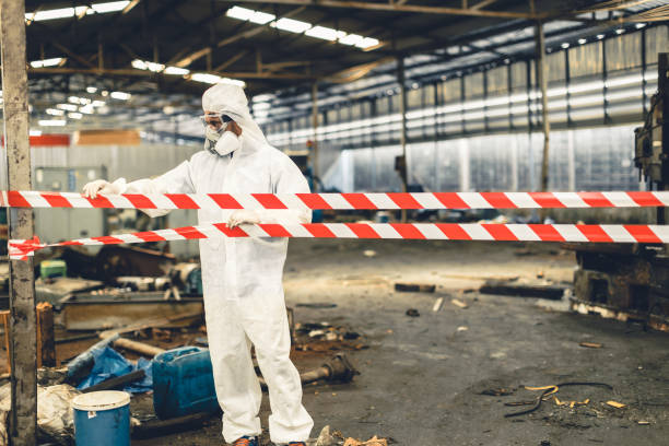 Professional Hoarding Cleanup technician working in Conway, AR